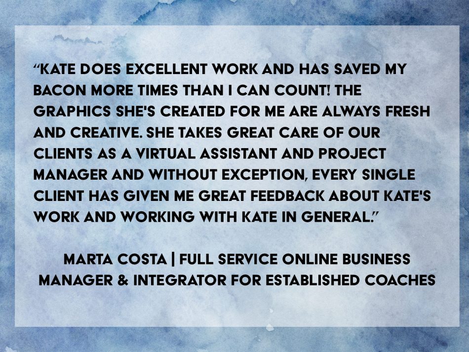 Recommendation from Marta